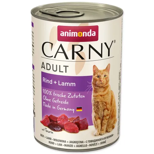 Konzerva Animonda Carny Adult govedina in jagnjetina 400 g