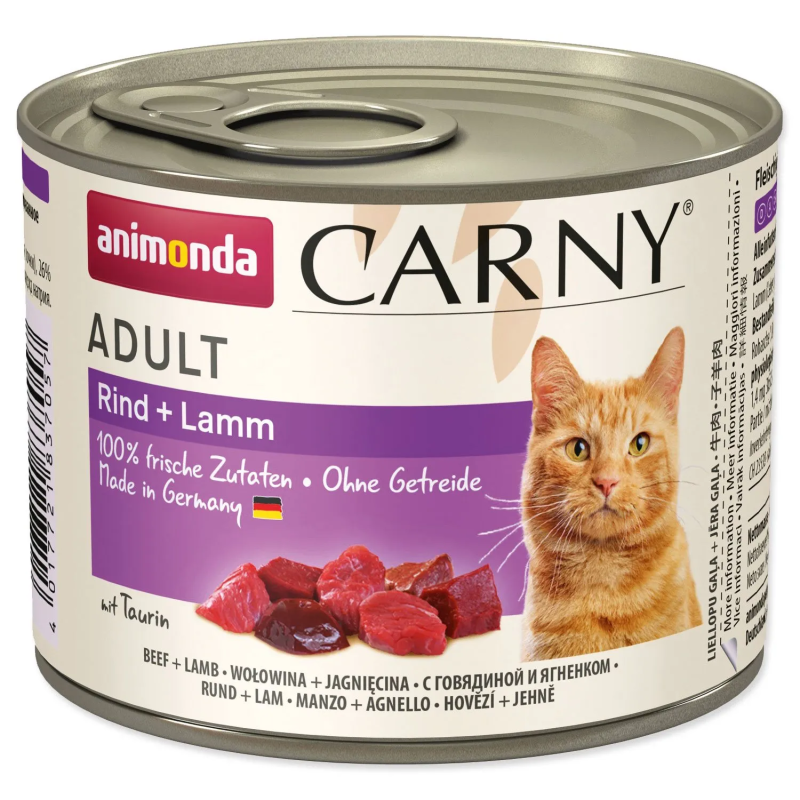 Konzerva Animonda Carny Adult govedina in jagnjetina 200 g