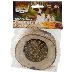 Posladek Nature Land Nibble, lesena skleda, polnjena z zelišči, 120 g