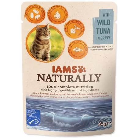 Vrečka IAMS Naturally tuna v omaki 85 g