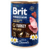 Konzerva Brit Premium by Nature puran z jetri 400 g