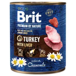 Konzerva Brit Premium by Nature puran z jetri 800g