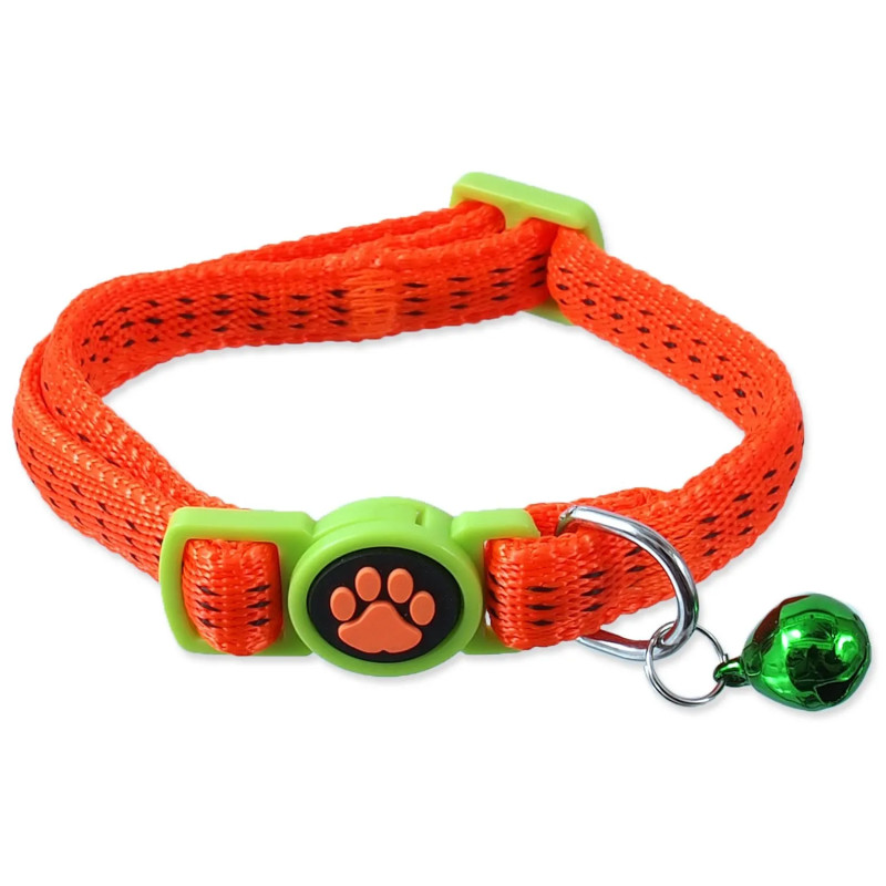Ovratnica Magic Cat Nylon XS oranžna 1x19-31cm
