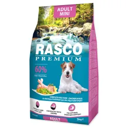 Hrana Rasco Premium Adult Mini piščanec z rižem 3kg