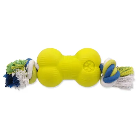 Igrača Dog Fantasy STRONG FOAMED gumijasta kost z vrvjo 8,8cm