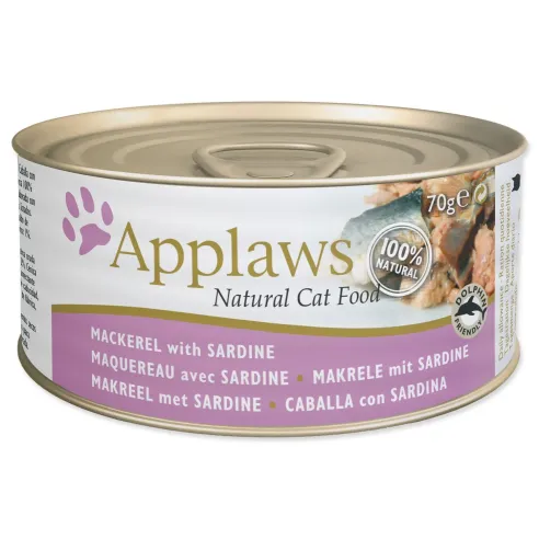 Konserva Applaws Cat skuša in sardine 70 g