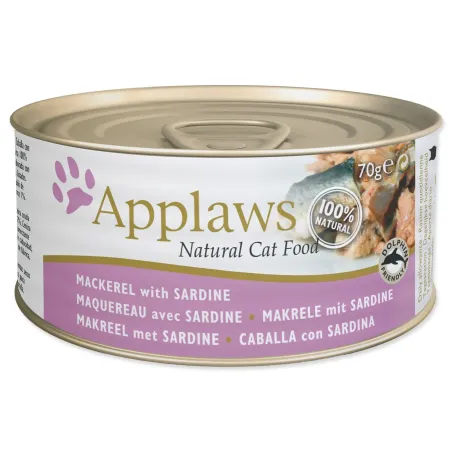 Konserva Applaws Cat skuša in sardine 70 g