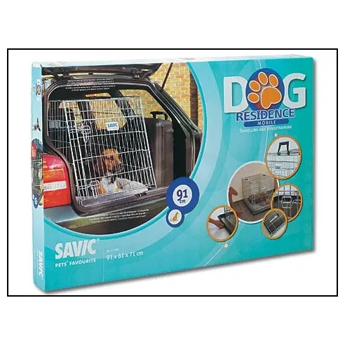 Kletka Savic Dog Residence mobilna 91x61x71cm