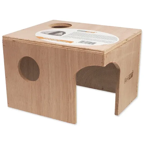 Lesena hišica Epic Pet L 25 cm