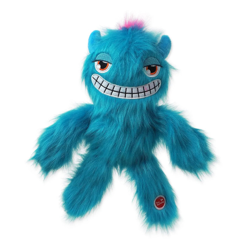 Igrača Dog Fantasy Monsters strašilo, piskajoča, puhasta, modra, 35 cm