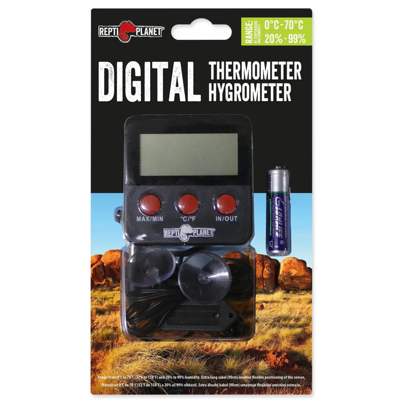 Zunanji LCD termometer in vlažkomer Repti Planet