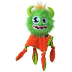 Igrača Dog Fantasy Monsters kosmato zeleno strašilo s piščalko in odejico 28cm
