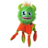 Igrača Dog Fantasy Monsters kosmato zeleno strašilo s piščalko in odejico 28cm