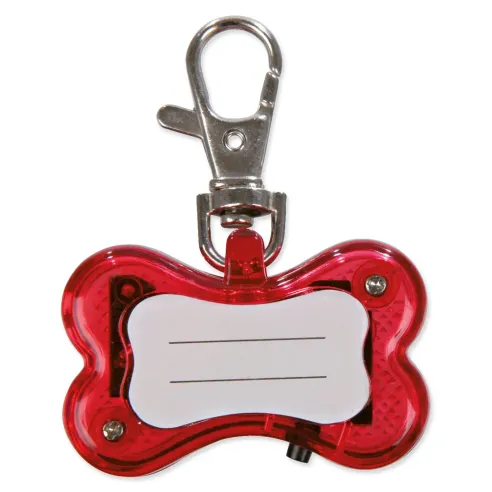 Obesek Trixie blikajoč v obliki kosti 4,5x2cm
