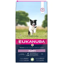 Hrana EUKANUBA Puppy za mladičke malih in srednjih pasem, jagnjetina, 12 kg