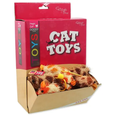Igrača Magic Cat plišasta miška, bombaž s mačjo meto 6 cm, 60 kosov