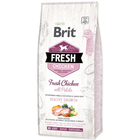 Hrana Brit Fresh Chicken with Potato Puppy Healthy Growth 12kg