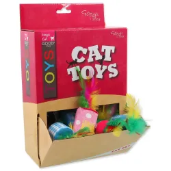 Igrača Magic Cat valj s perjem bombaž 5 cm 24 kosov