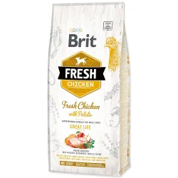 Hrana Brit Fresh s piščancem in krompirjem za odrasle Great Life 12kg