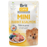 Vrečka Brit Care Mini zajec in losos, fileti v omaki 85g