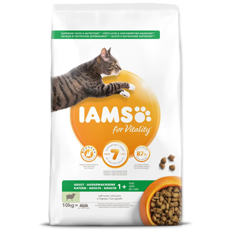 Hrana IAMS Cat Adult Lamb 10 kg
