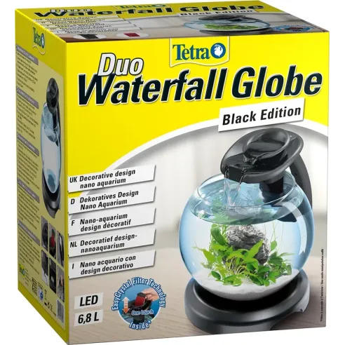 Tetra akvarijski set Duo Waterfall 6,8 l črni