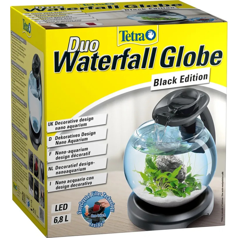 Tetra akvarijski set Duo Waterfall 6,8 l črni