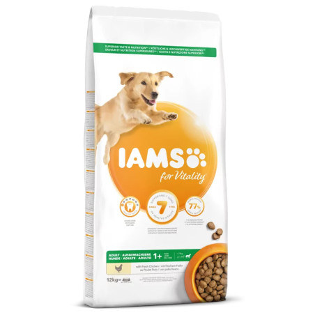 Krmivo IAMS Dog Adult Large Chicken 12 kg