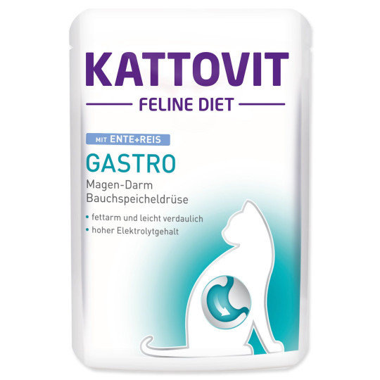 Vrečka Kattovit Gastro raca in riž 85 g