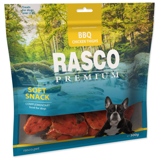 Poslastica Rasco Premium BBQ piščančja stegna 500 g