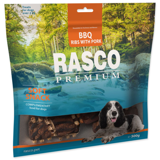 Poslastica Rasco Premium BBQ Svinjska rebrca 500 g