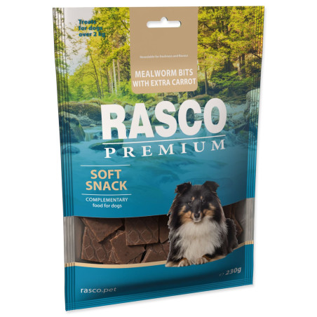 Rasco Premium priboljšek z múčnimi črvi in dodatnim korenčkom 230 g