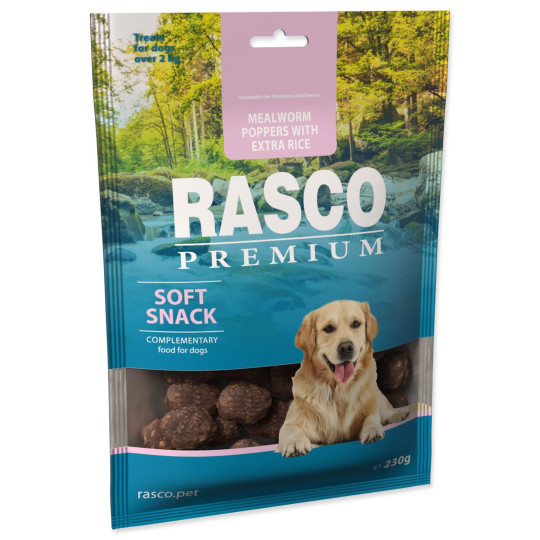 Prigrizek Rasco Premium mukavci in ekstra riž 230 g