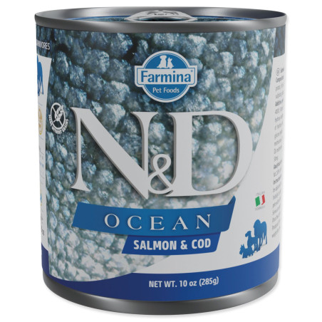 Konzerva N&D Dog Ocean Losos in polenovka 285g