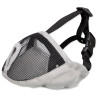 Nagobčnik za kratkonose pasme, poliester, S–M, 24 cm, siv