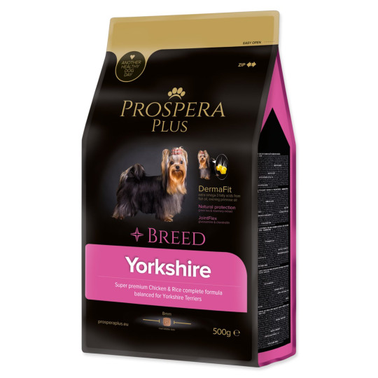 Hrana Prospera Plus Yorkshire piščanec z rižem 0,5 kg