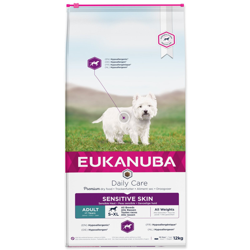 Hrana EUKANUBA Daily Care Sensitive Skin 12 kg