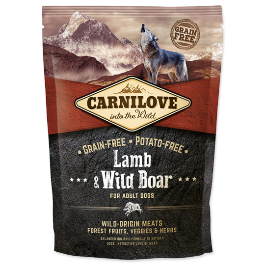 Hrana Carnilove Adult Jagnjetina & Divji prašič 1,5kg