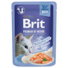 Vrečica Brit Premium by Nature fileti lososa v želeju 85g