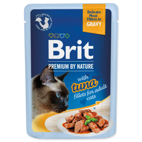 Vrečka Brit Premium by Nature fileti tune v omaki 85g