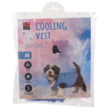 Hladilna vesta Dog Fantasy M 30 cm