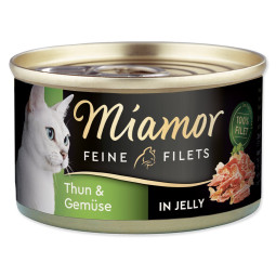 Konzerva Miamor Feine Filets Adult tunina z zelenjavo v želeju 100 g