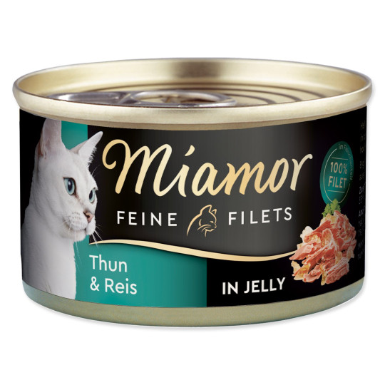 Konserva Miamor Feine Filets Adult tuna z rižem v želeju 100g