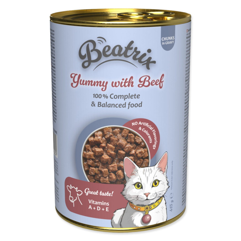 Konserva Beatrix Adult z govejim mesom 415 g