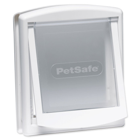 PetSafe plastična vratca s prozornim krilcem, bela, izrez 18,5x15,8cm