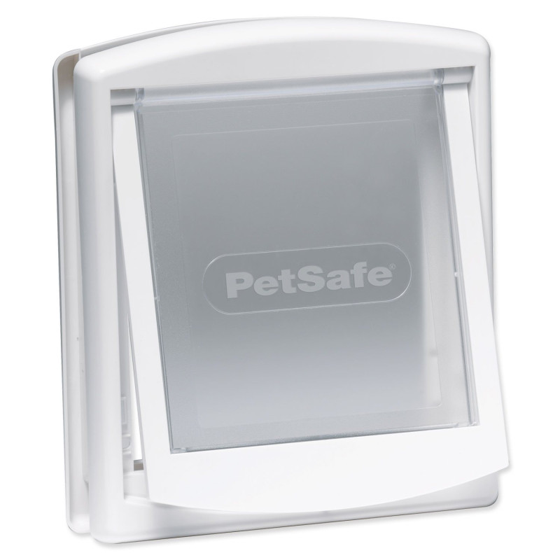 PetSafe plastična vratca s prozornim krilcem, bela, izrez 18,5x15,8cm