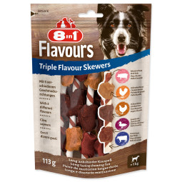 Posladek 8in1 Triple Flavour žvečilni ražnjič 6 kosov