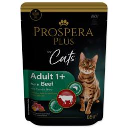 Vrečka Prospera Plus Adult 1+, govedina, korenček 85g