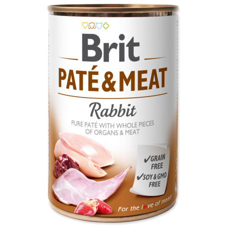 Konserva Brit Paté & Meat zajec 400g