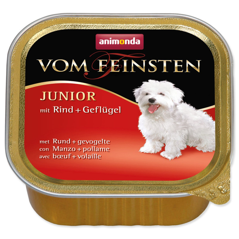 Pašteta Animonda Vom Feinstein Junior govedina in perutnina 150g
